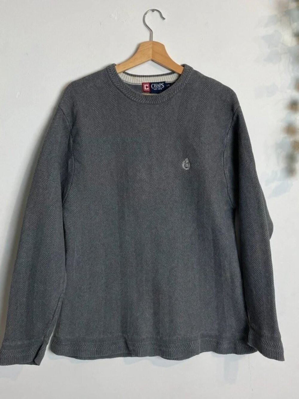 Chaps grey women’s jumper size L
